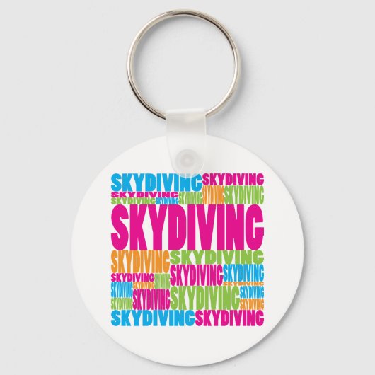 Colorful Skydiving Sleutelhanger (Voorkant)