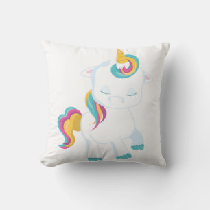 Colorful Sleeping Baby Unicorn Kussen