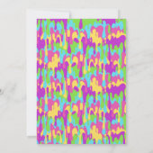 Colorful Slime Kids Birthday Uitnodiging (Achterkant)