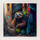 Colorful Sloth Puzzle Legpuzzel (Verticaal)