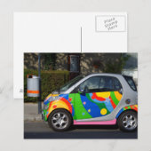 Colorful Smart Car Briefkaart (Voorkant / Achterkant)