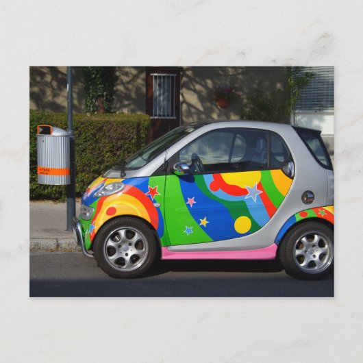 Colorful Smart Car Briefkaart (Voorkant)