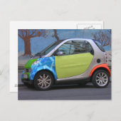 Colorful Smart Car Briefkaart (Voorkant / Achterkant)