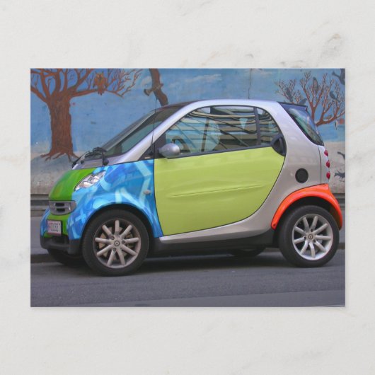 Colorful Smart Car Briefkaart (Voorkant)