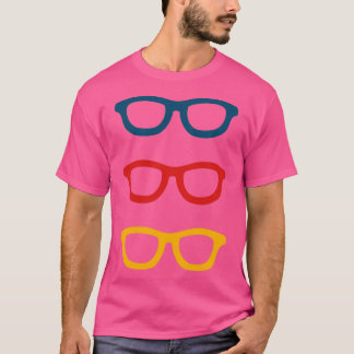 Colorful Smart Glasses Patroon T-shirt
