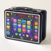 Colorful Smartphone App Screen Tech Interface (Achterkant)