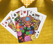 Colorful Smile Facks & Cute Happy Smile Bubbles Pokerkaarten