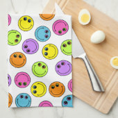 Colorful Smiling Emoji Faces Theedoek (Quarter Fold)