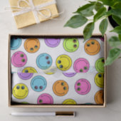 Colorful Smiling Emoji Faces Tissuepapier (Geschenk)