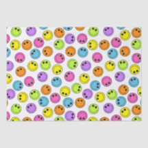 Colorful Smiling Emoji Faces