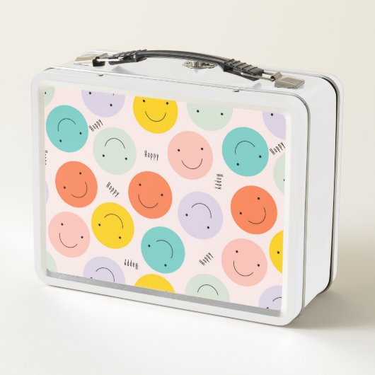 Colorful Smilling Happy Face Pattern (Achterkant)