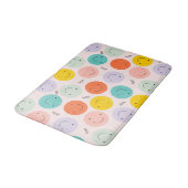 Colorful Smilling Happy Face Pattern Badmat (Gekanteld)