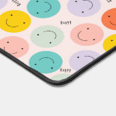 Colorful Smilling Happy Face Pattern Bureaumat (Hoek)