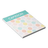 Colorful Smilling Happy Face Pattern Notitieblok (Schuin)