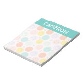 Colorful Smilling Happy Face Pattern Notitieblok (Linkerzijde)