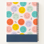Colorful Smilling Happy Face Pattern Notitieboek (Achterkant)