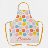 Colorful Smilling Happy Face Pattern Schort (Voorkant)