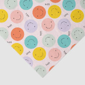 Colorful Smilling Happy Face Pattern Tissuepapier (Detail)