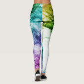 Colorful Smoke Art Design Leggings (Achterkant)