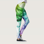 Colorful Smoke Art Design Leggings (Rechts)