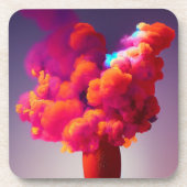 Colorful Smoke Bier Onderzetter (Voorkant)