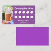Colorful Smoothies Store Juice Bar Loyalty Kaart (Voorkant / Achterkant)