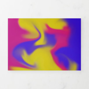 Colorful Smudge Drieluik Kaart