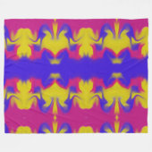 Colorful Smudge Fleece Deken (Voorkant (Horizontaal))
