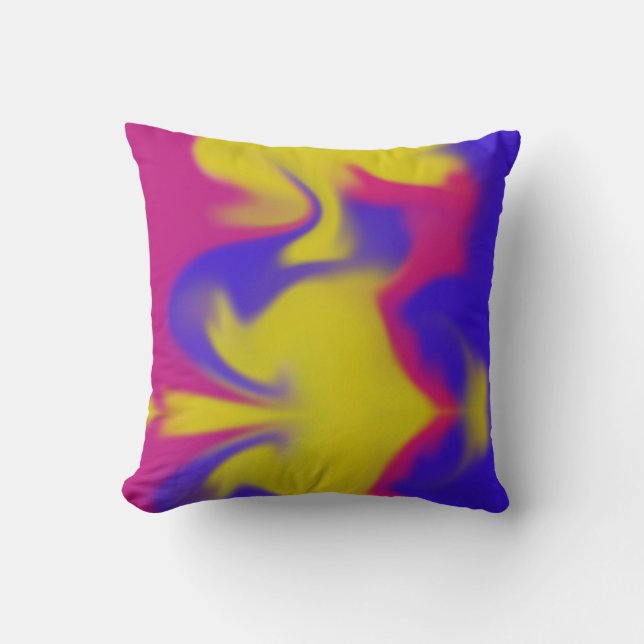 Colorful Smudge Kussen (Voorkant)