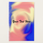 Colorful Smudge Pad Folio Planner (Voorkant)