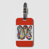 Colorful Snake AcrylBagagelabel Bagagelabel (Voorkant (verticaal))