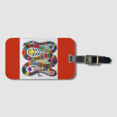 Colorful Snake AcrylBagagelabel Bagagelabel (Voorkant (horizontaal))