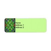 Colorful Snake Celtic Knot Etiket (Voorkant)