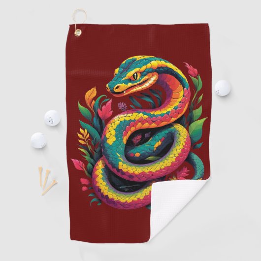 Colorful Snake Golfhanddoek (Insitu)