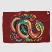 Colorful Snake Golfhanddoek (Horizontaal)