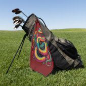 Colorful Snake Golfhanddoek (Groen)