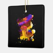 Colorful Snake Keramisch Ornament (Links)