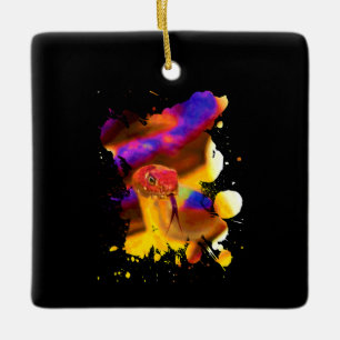 Colorful Snake Keramisch Ornament
