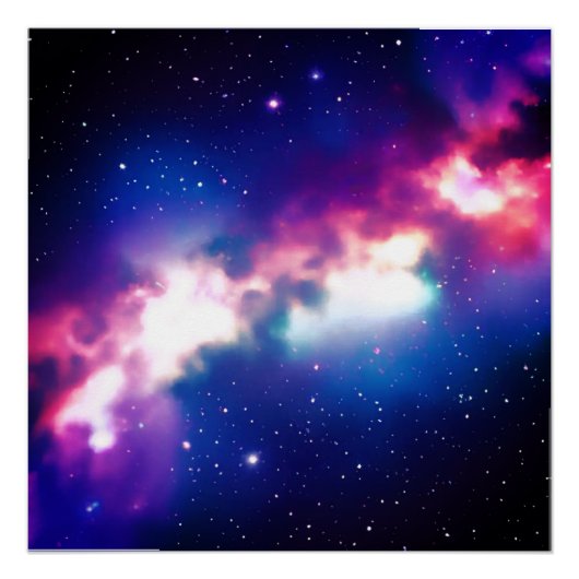 Colorful Snake Nebula Galaxy Art Glossy Poster (Voorkant)
