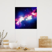 Colorful Snake Nebula Galaxy Art Poster (Keuken)