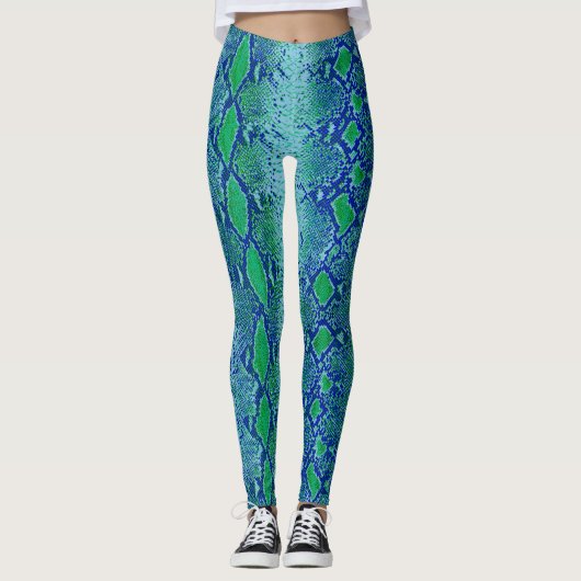 Colorful Snake Skin Leggings (Voorkant)