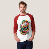 Colorful Snake T-shirt (Voorkant volledig)