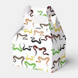 Colorful Snakes Python Reptile Patroon Bedankdoosjes