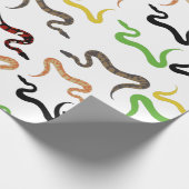 Colorful Snakes Python Reptile Patroon Cadeaupapier (Hoek)