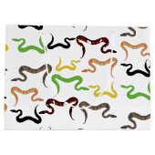 Colorful Snakes Python Reptile Patroon Groot Cadeauzakje (Achterkant)