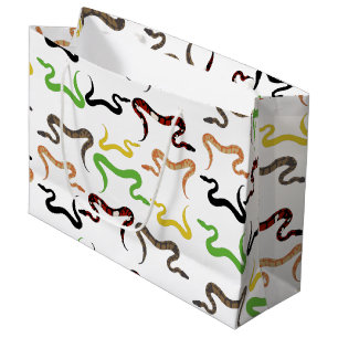 Colorful Snakes Python Reptile Patroon Groot Cadeauzakje
