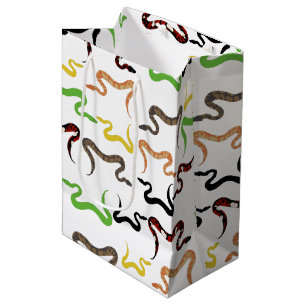 Colorful Snakes Python Reptile Patroon Medium Cadeauzakje