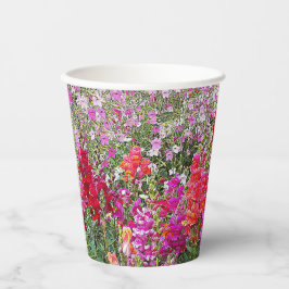 Colorful Snapdragon Garden Floral Papieren Bekers