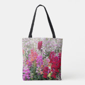 Colorful Snapdragon Garden Floral Tote Bag (Achterkant)