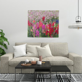 Colorful Snapdragon Garden Floral Wandkleed